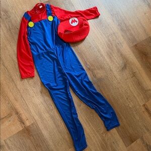 Super Mario Kids Red and Blue Plumber Costume